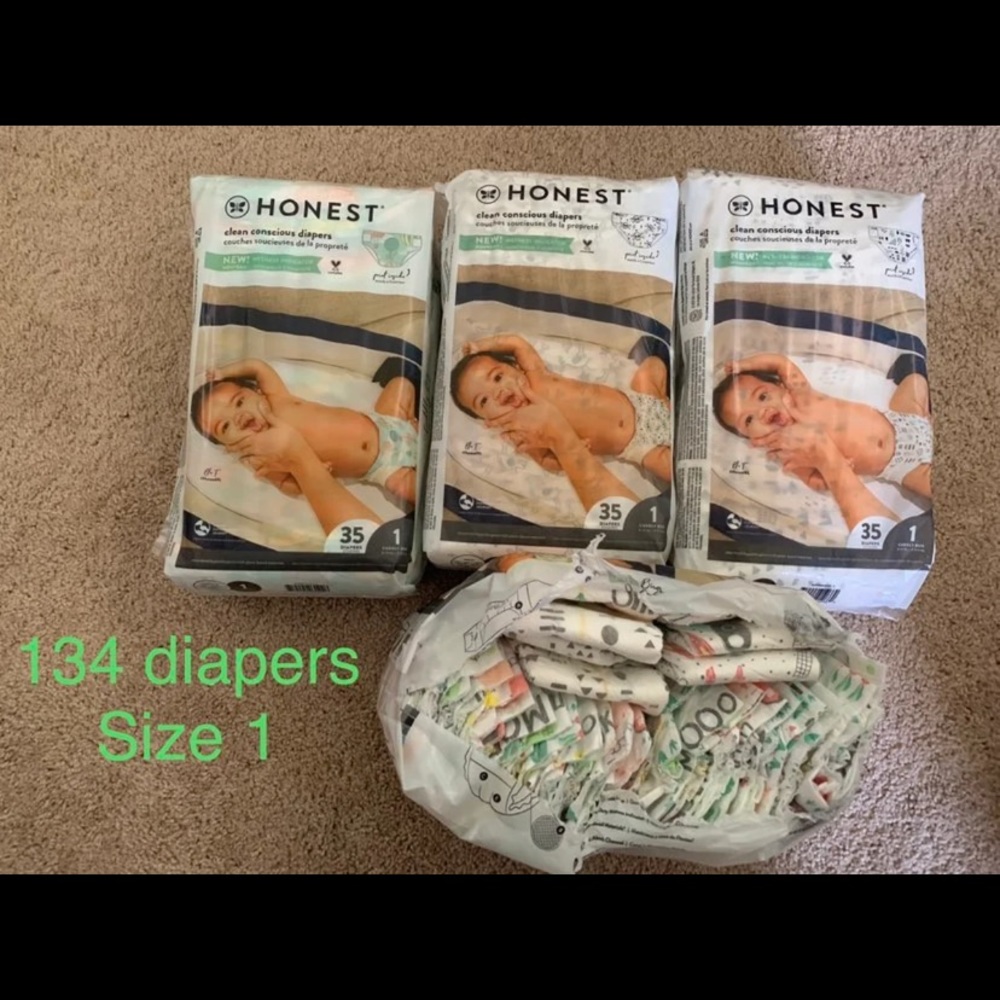 The Honest Company diapers size 1